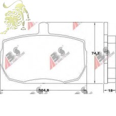 GDB341 Колодки тормозные дисковые FORD TRANSIT 88+/LDV CONVOY (ABS36124)